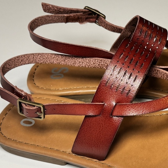 So Bayleafe Brown Gladiator Sandals Size 9 - Picture 3 of 5